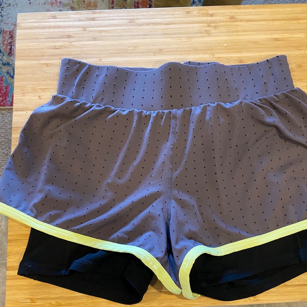 Fabletics athletic running/workout shorts.